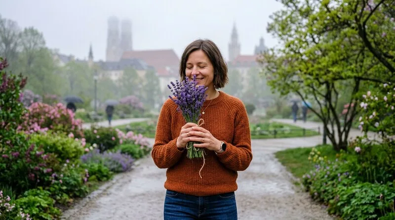 Frau bereitet gesunden Smoothie — Cortisol Ernährung